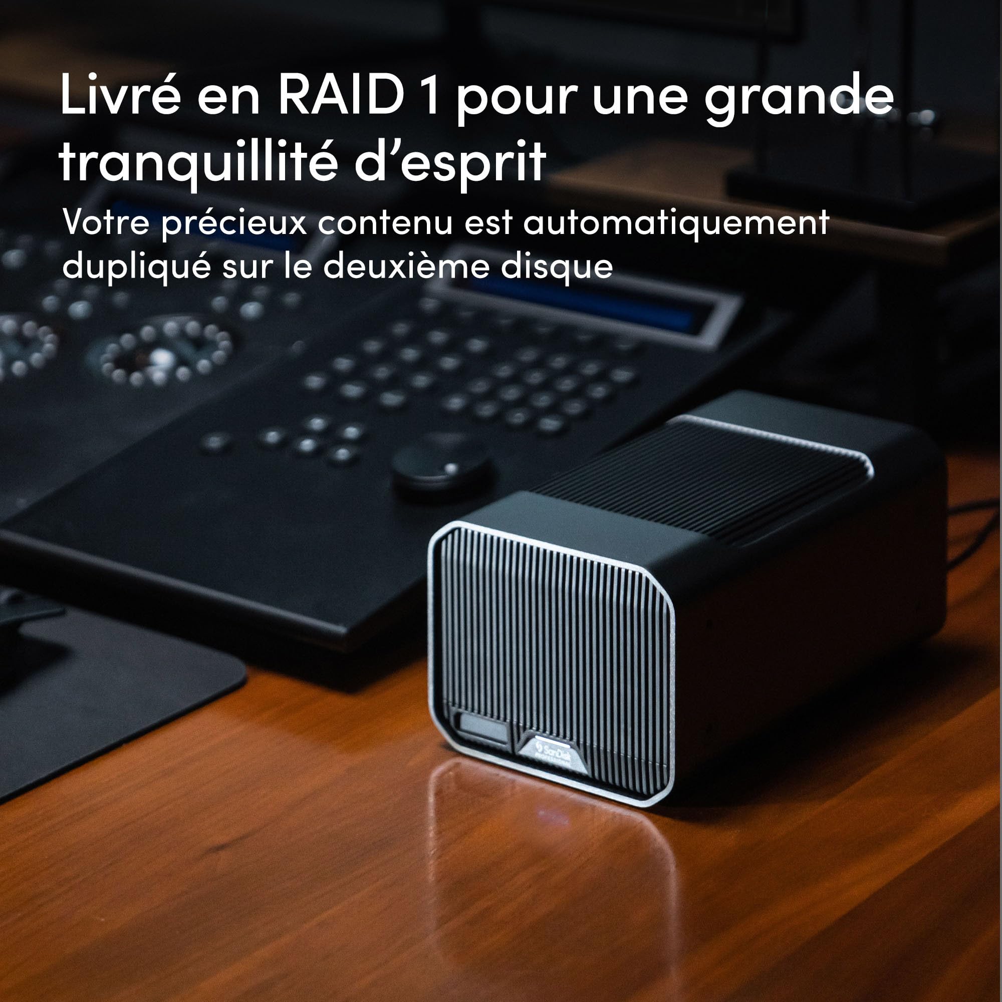 SanDisk 12TB G-RAID Thunderbolt 3 Desktop Drive RAID 1